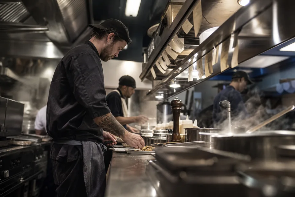 Commercial restaurant kitchen line, a general liability and workers comp account